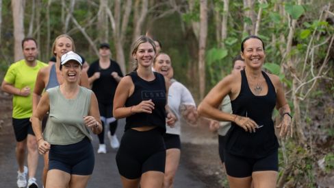 Fitness Holiday Guests Running